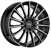 Set of 8.5x19" & 9.0x19 MSW MSW 30 Gloss Black Full Polished
