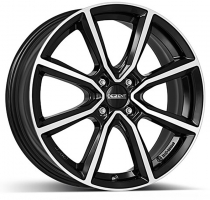 Set of 5.5x15" & 6.0x15 Dezent TN Black Polished