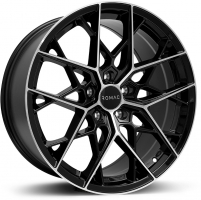 Set of 8.5x20" & 9.5x20 Romac Vortex Black Polished