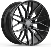 Set of 8.5x20" & 10.0x20 Inovit Blitz Satin Black Machined Face Dark Tint