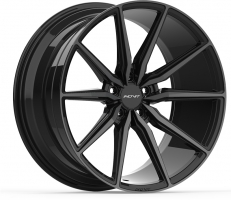 Set of 8.5x20" Inovit Frixion 5 Satin Black Machined Face Dark Tint