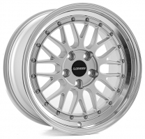 Set of 7.5x17" & 8.5x17 Lenso XLM Gloss Silver & Polished
