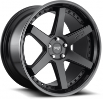 Set of 9.0x20" & 10.5x20 Niche Altair Satin Black/Gloss Black