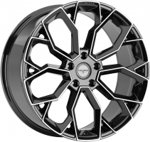 Set of 9.5x22" Velare VLR15 Diamond Black Machined Face