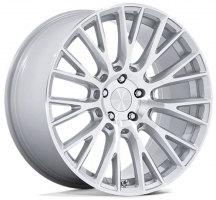 Set of 10.0x20" Rotiform LSE Gloss Silver Machined Face