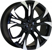Set of 8.5x18" Wolfrace Eurosport Assassin GT2 Gloss Black Polished