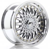 Set of 7.5x17" & 8.5x17 Japan Racing JR9 Chrome