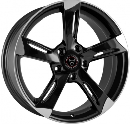 Wolfrace Eurosport Genesis black alloy wheel
