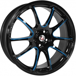black alloy wheel